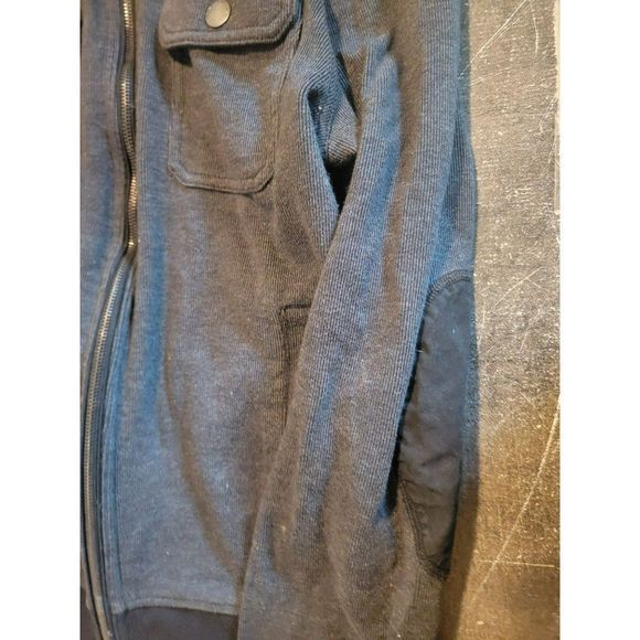 Marc Anthony black jacket large zip up knit coat - Picture 4 of 6